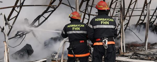 Eurohome tikinti bazarında yanğın - Sputnik Азербайджан