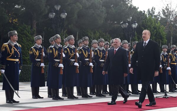 Церемония официальной встречи короля Иордании - Sputnik Азербайджан