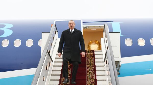 Prezident İlham Əliyev Rusiyaya səfərə gedib - Sputnik Азербайджан