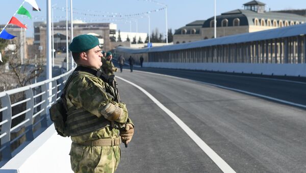 Церемония открытия моста на реке Самур между Азербайджаном и Россией - Sputnik Азербайджан