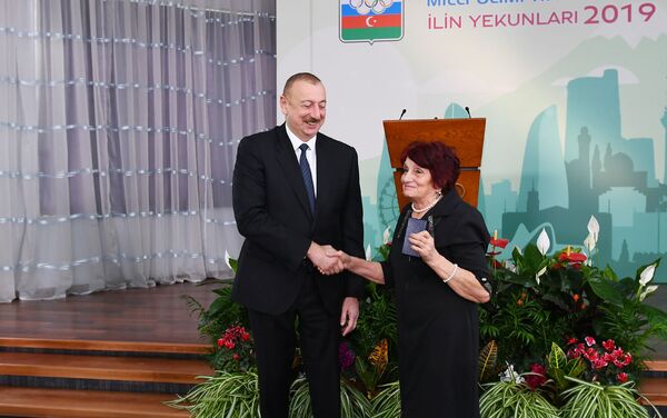 Президент Азербайджана Ильхам Алиев принял участие в церемонии, посвященной спортивным итогам 2019 года - Sputnik Азербайджан