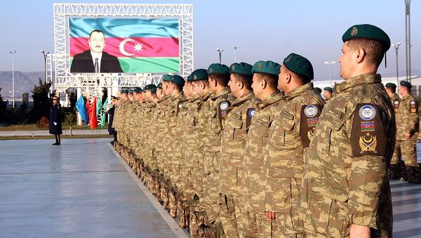 Группа азербайджанских миротворцев вернулась из Афганистана - Sputnik Азербайджан