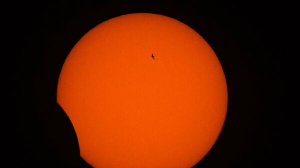 Птица на фоне солнечного затмения в Мьянме - Sputnik Азербайджан