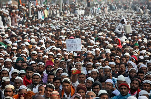 Протестующие в Калькутте, Индия - Sputnik Азербайджан