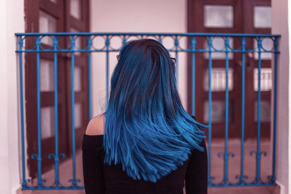 Синие волосы - Sputnik Азербайджан