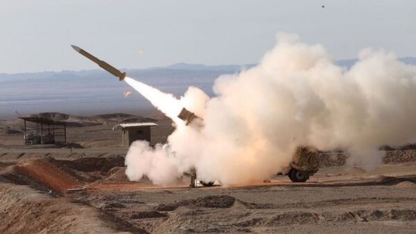 Испытание новых ракет на ЗРК Mersad во время военных учений Велаят 97 в Иране - Sputnik Azərbaycan