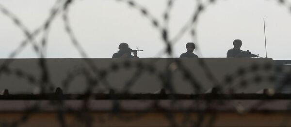 Сотрудники службы безопасности посольства США в Багдаде, фото из архива Сотрудники службы безопасности посольства США в Багдаде, фото из архива - Sputnik Азербайджан
