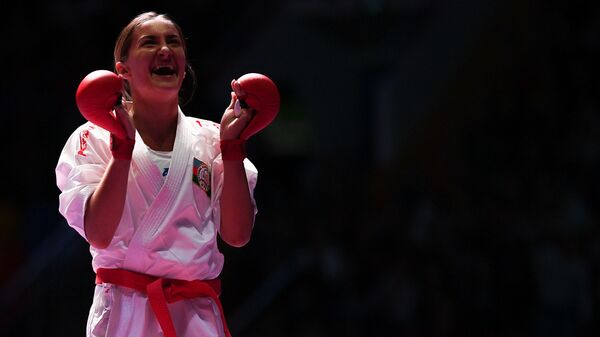 Azərbaycan karateçisi İrina Zaretska  - Sputnik Azərbaycan