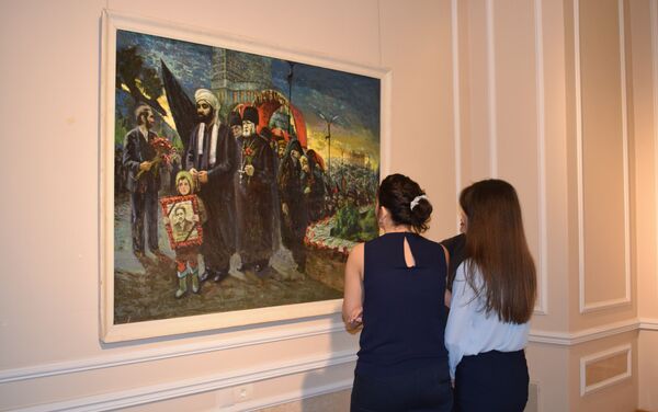 Выставка Кровавая память, посвященная 30-й годовщине трагедии 20 Января, в Азербайджанском национальном музее искусств - Sputnik Азербайджан
