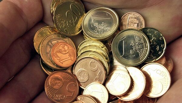 Монеты евро, фото из архива - Sputnik Azərbaycan