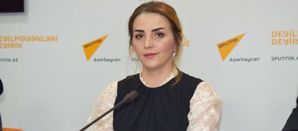 Руководитель общественной организации Институт молодых демократов Егяна Гаджиева - Sputnik Азербайджан