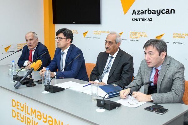 Пресс-конференция, посвященная климатическим изменениям и их влиянию на сельское хозяйство Азербайджана - Sputnik Азербайджан