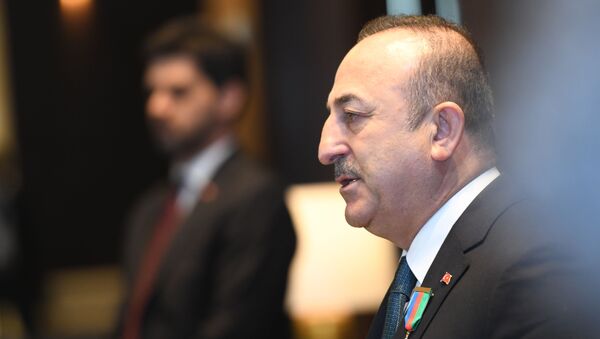 Министр иностранных дел Турции Мевлют Чавушоглу - Sputnik Azərbaycan