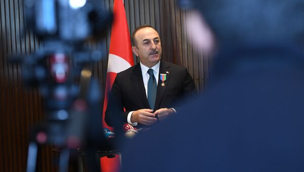 Министр иностранных дел Турции Мевлют Чавушоглу - Sputnik Azərbaycan