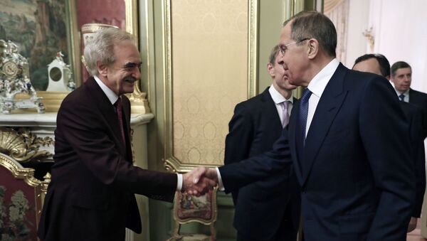 Министр иностранных дел РФ Сергей Лавров и посол Азербайджана в РФ Полад Бюльбюль-оглы - Sputnik Азербайджан