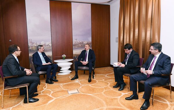 Президент Алиев проводит встречи в Мюнхене Президент Алиев проводит встречи в Мюнхене - Sputnik Азербайджан