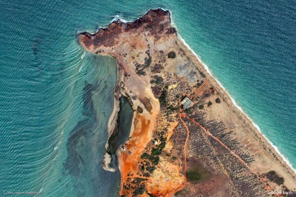 Изображение из космоса местности в районе города Эль Бичар штата Нуэва-Эспарта, Венесуэла - Sputnik Азербайджан
