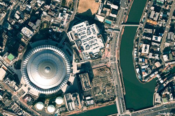 Изображение из космоса города Осака, Япония. - Sputnik Азербайджан