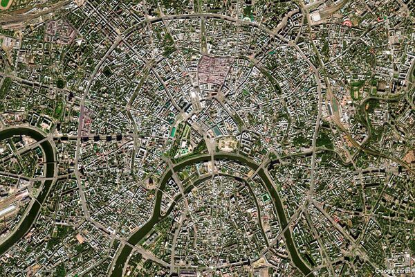 Изображение из космоса города Москвы, Россия - Sputnik Азербайджан