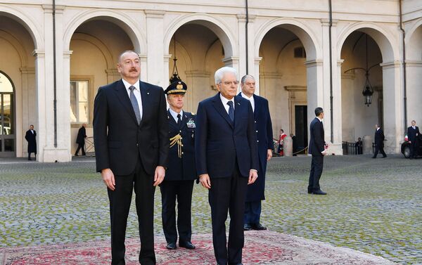 Церемония официальной встречи президента Ильхама Алиева - Sputnik Азербайджан