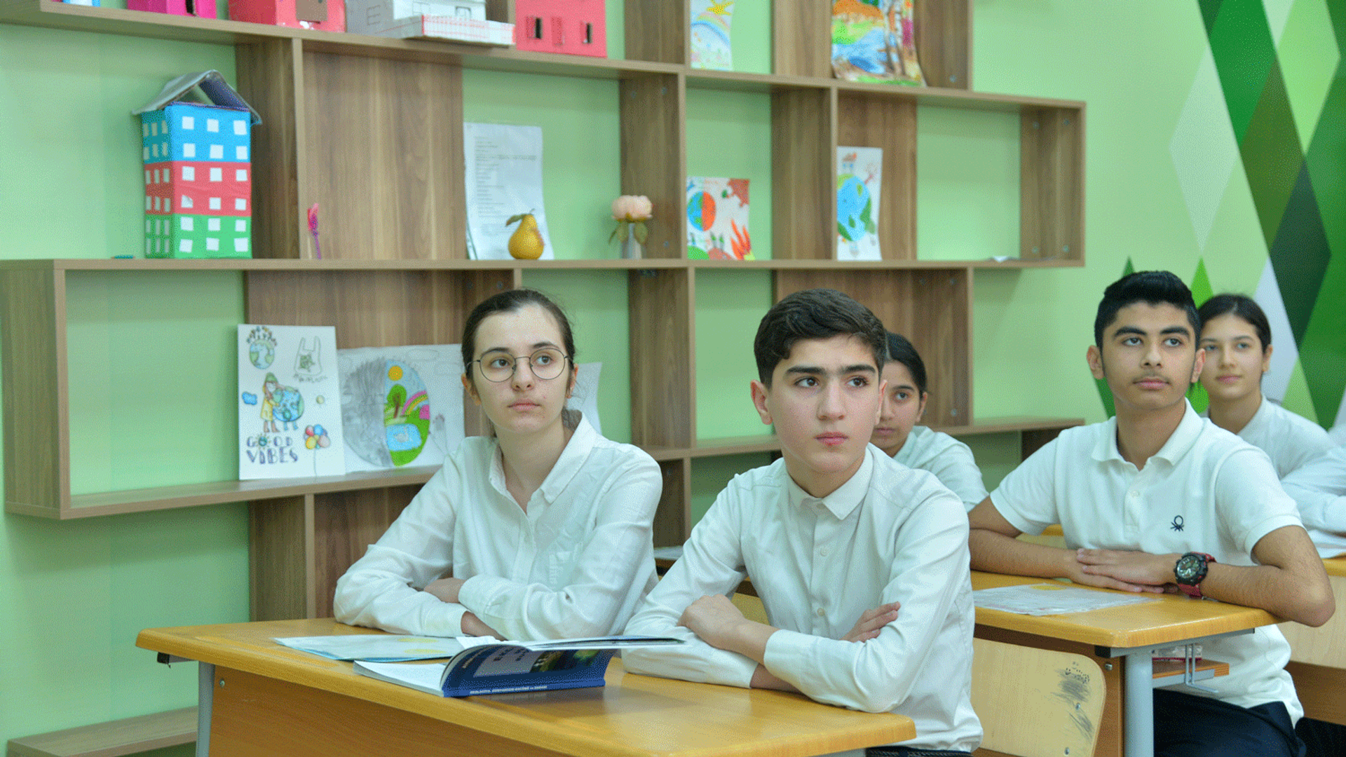 В одной из школ, фото из архива - Sputnik Азербайджан, 1920, 20.02.2021