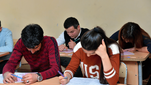 В одной из школ, фото из архива - Sputnik Azərbaycan