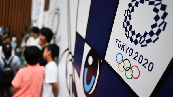 Логотип Олимпийских игр в Токио-2020, фото из архива - Sputnik Азербайджан