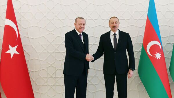 Президенты Реджеп Тайип Эрдоган и Ильхам Алиев, фото из архива - Sputnik Азербайджан