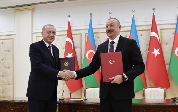 Подписание азербайджано-турецких документов - Sputnik Азербайджан