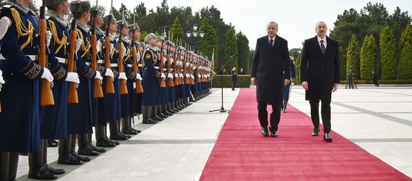  Встреча Президента Азербайджана Ильхама Алиева и Президента Турции Реджепа Тайипа Эрдогана - Sputnik Азербайджан
