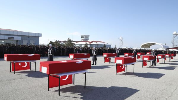 Похороны турецких солдат, фото из архива - Sputnik Azərbaycan