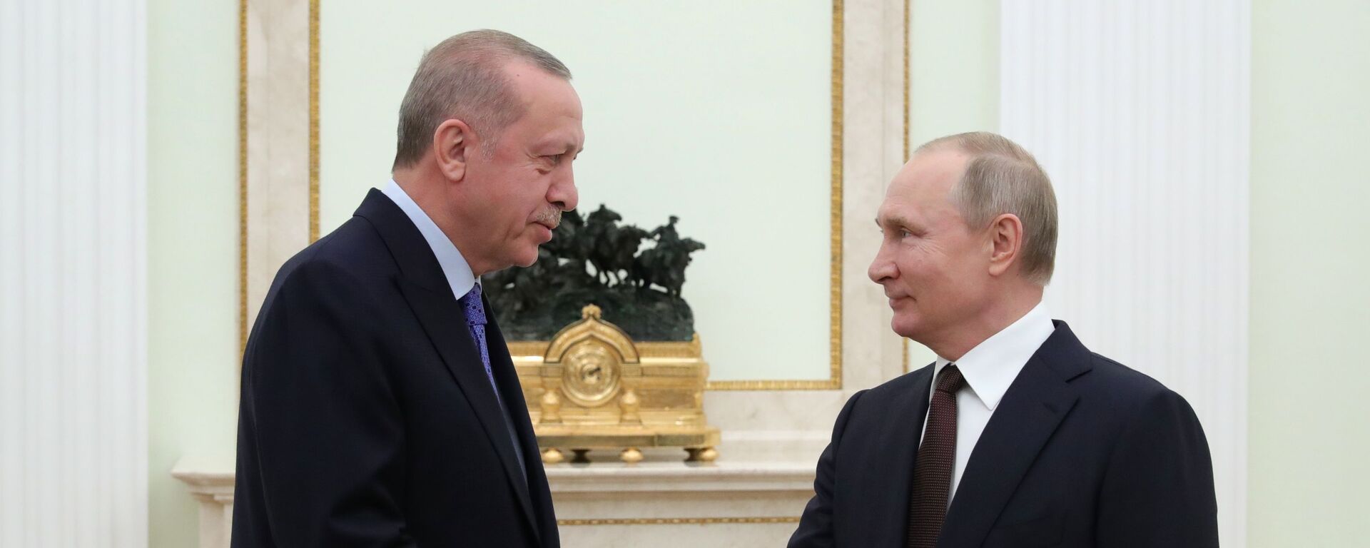  Президент РФ Владимир Путин и президент Турции Реджеп Тайип Эрдоган - Sputnik Azərbaycan, 1920, 25.12.2020