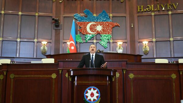 Prezident İlham Əliyev VI çağırış Milli Məclisin ilk iclasında - Sputnik Azərbaycan