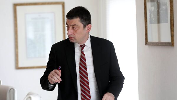 Премьер-министр Грузии Георгий Гахария - Sputnik Азербайджан