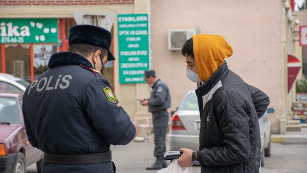 Полицейская проверка, фото из архива - Sputnik Азербайджан