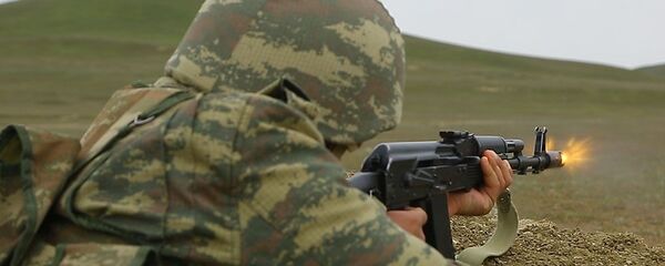 Военнослужащий Азербайджанской армии, фото из архива - Sputnik Азербайджан