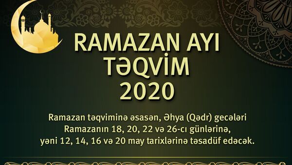 İnfoqrafika: Ramazan ayın təqvimi - Sputnik Azərbaycan