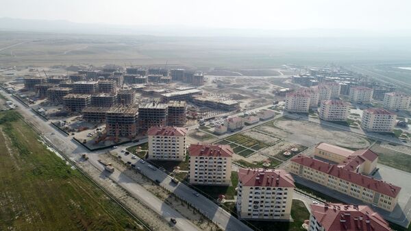 Yaşayış kompleksinin tikinitisi, arxiv şəkli - Sputnik Азербайджан