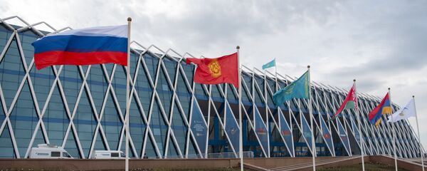 Флаги стран ЕАЭС, фото из архива Флаги стран ЕАЭС, фото из архива - Sputnik Азербайджан