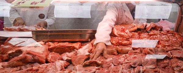 Мясная лавка, фото из архива Мясная лавка, фото из архива - Sputnik Азербайджан