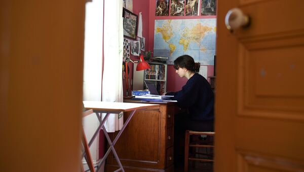 Дистанционное образование, фото из архива - Sputnik Azərbaycan