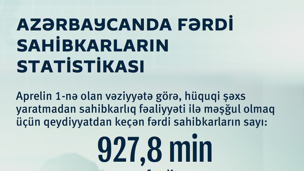 İnfoqrafika: Azərbaycanda fərdi sahibkarların statistikası - Sputnik Azərbaycan
