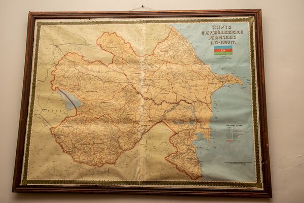1918-1920-ci illər AXC-nin xəritəsi - Sputnik Azərbaycan