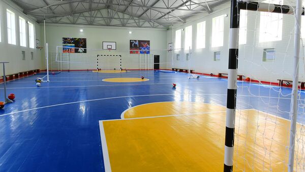 Спортзал в школе, фото из архива - Sputnik Азербайджан