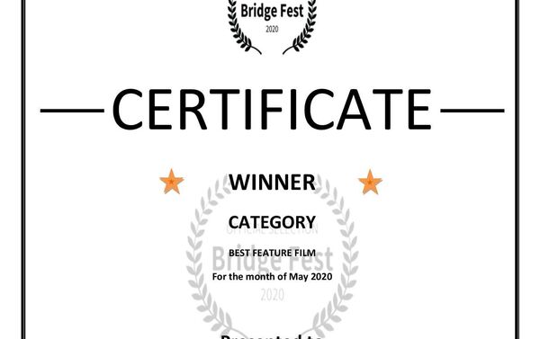 Bridge Fest 2020 (США) отметил картину как Лучший художественный фильм в мае.

 - Sputnik Азербайджан