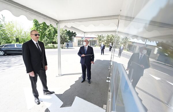 Президент Алиев принял участие в открытии ряда объектов в Тертере Президент Алиев принял участие в открытии ряда объектов в Тертере - Sputnik Азербайджан
