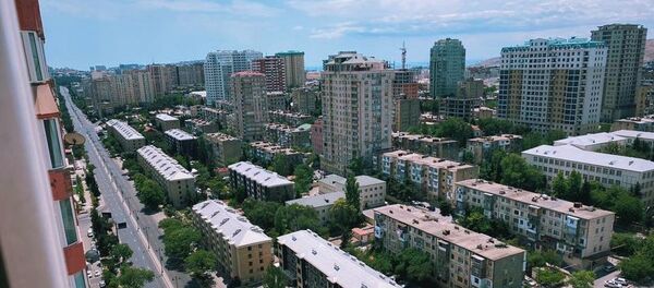 Пустые улицы в Баку во время строгого карантинного режима Пустые улицы в Баку во время строгого карантинного режима - Sputnik Азербайджан