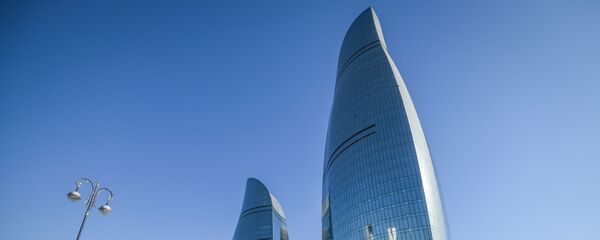 Вид на Пламенные башни в Баку Вид на Пламенные башни в Баку - Sputnik Азербайджан