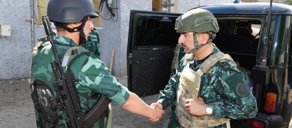 Начальник ГПС Азербайджана Эльчин Гулиев посетил подразделения отдельной пограничной дивизии «Газах» Начальник ГПС Азербайджана Эльчин Гулиев посетил подразделения отдельной пограничной дивизии «Газах» - Sputnik Азербайджан