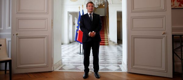 Президент Франции Эммануэль Макрон, фото из архива Президент Франции Эммануэль Макрон, фото из архива - Sputnik Азербайджан